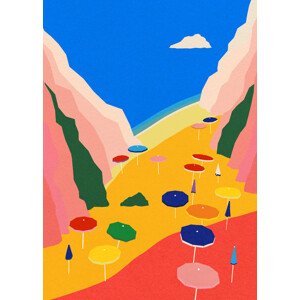 Ilustrace Lido Liguria, Rosi Feist, 30 × 40 cm