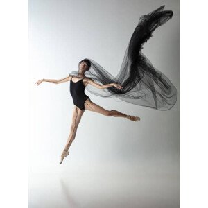 Fotografie Portrait of young adorable Japanese ballerina, master1305, 30 × 40 cm