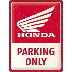 Plechová cedule Honda Parking Only, 30 x 40 cm