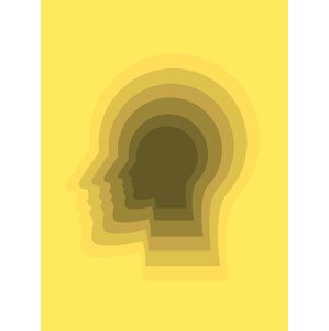 Ilustrace Into the Unknown In Yellow, Little Dean, 30 × 40 cm