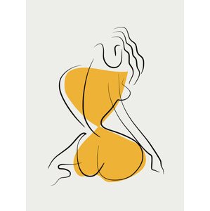Ilustrace Minimalist Line Art, Little Dean, 30 × 40 cm