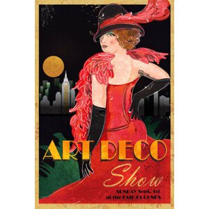 Ilustrace Art Deco style vintage advertisement poster, JDawnInk, 26.7 × 40 cm