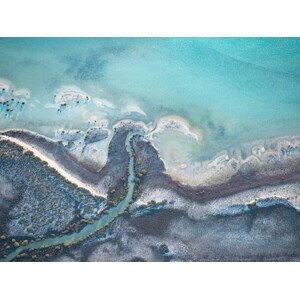 Ilustrace Aerial abstract of beautiful coastline, Chris Gordon, 40 × 30 cm