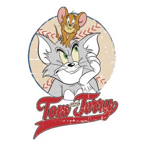Umělecký tisk Tom & Jerry - Baseball, 26.7 × 40 cm
