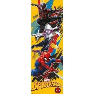 Plakát, Obraz - Spider-Man - 3 Spideys, 53 × 158 cm