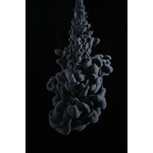 Fotografie Abstract paint splash background on black, banusevim, 26.7 × 40 cm