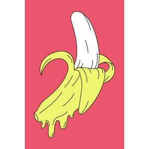 Ilustrace Melting Pink Banana, jay stanley, 26.7 × 40 cm