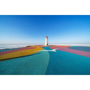 Fotografie Colorful road by the sea, zhengshun tang, 40 × 26.7 cm