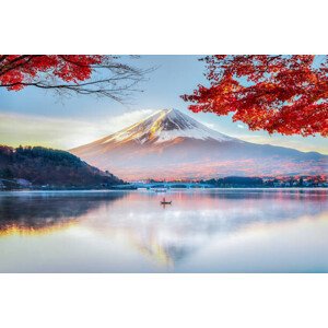 Fotografie Fuji Mountain , Red Maple Tree, DoctorEgg, 40 × 26.7 cm