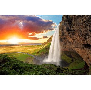 Fotografie Waterfall, Iceland - Seljalandsfoss, TomasSereda, 40 × 26.7 cm