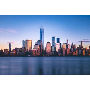 Fotografie Freedom Tower and Lower Manhattan from New Jersey, cmart7327, 40 × 26.7 cm