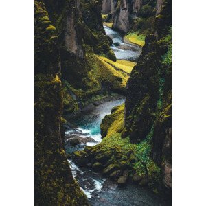 Fotografie Fjadrargljufur Canyon In Iceland, borchee, 26.7 × 40 cm