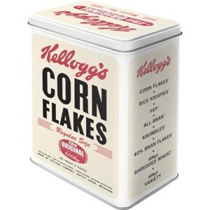 Plechová dóza Plechová dóza Kellogg‘‘s - Corn Flakes, 20 x 14 x 10 cm