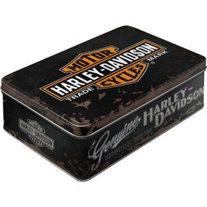 Plechová krabička Plechová krabička Harley Davidson, 7 x 23 x 16 cm
