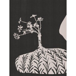 Ilustrace Plump Vase With Slender Flowers, Little Dean, 30 × 40 cm