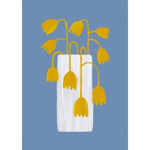 Ilustrace Retro Vase, Orara Studio, 30 × 40 cm
