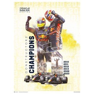 Umělecký tisk Oracle Red Bull Racing - F1 World Constructors' Champions 2023, 60 × 80 cm