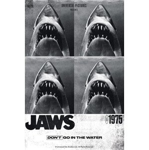 Plakát, Obraz - Jaws - 1975, 61 × 91.5 cm