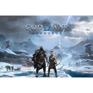 Plakát, Obraz - God of War: Ragnarok - Key Art, 91.5 × 61 cm