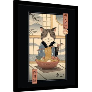 Obraz na zeď - Vincent Trinidad - Neko Ramen Ukiyoe, 34.3 × 44.5 cm