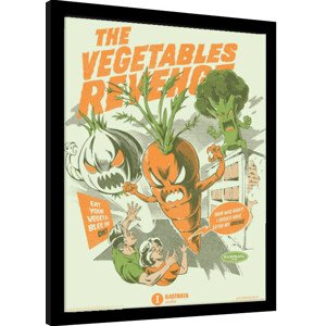 Obraz na zeď - Ilustrata - The Vegetables Revenge, 34.3 × 44.5 cm