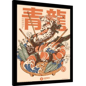 Obraz na zeď - Ilustrata - Dragon Sushi, 34.3 × 44.5 cm