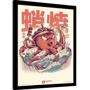 Obraz na zeď - Ilustrata - Takoyaki Attack, 34.3 × 44.5 cm