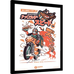 Obraz na zeď - Ilustrata - Ramen Rider, 34.3 × 44.5 cm
