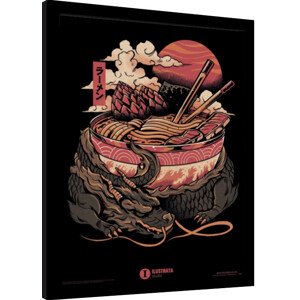 Obraz na zeď - Ilustrata - Dragons Ramen, 34.3 × 44.5 cm