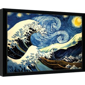 Obraz na zeď - Wave Collection - Starry Waves, 44.5 × 34.3 cm