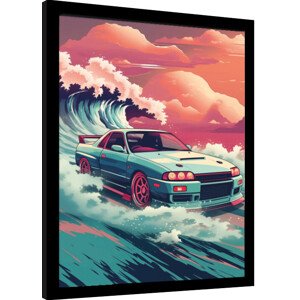 Obraz na zeď - Wave Collection - Wave Cars Hakosuka, 34.3 × 44.5 cm