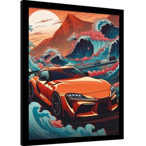 Obraz na zeď - Wave Collection - Wave Cars Zupra, 34.3 × 44.5 cm