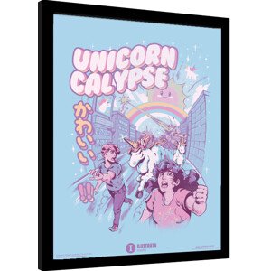 Obraz na zeď - Ilustrata - Unicorncalypse, 34.3 × 44.5 cm
