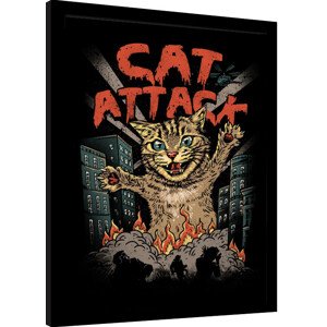 Obraz na zeď - Vincent Trinidad - Cat Attack, 34.3 × 44.5 cm