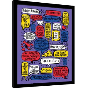 Obraz na zeď - Friends 30 Years - Quotes, 34.3 × 44.5 cm