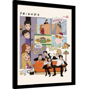 Obraz na zeď - Friends 30 Years - Comic, 34.3 × 44.5 cm