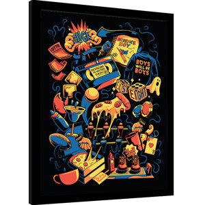 Obraz na zeď - Friends 30 Years - Elements Illustration, 34.3 × 44.5 cm