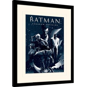 Obraz na zeď - Batman: Akham Origins - Montage, 34.3 × 44.5 cm