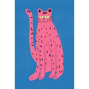 Ilustrace Pink cat, Little Dean, 26.7 × 40 cm