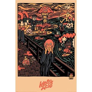 Plakát, Obraz - Killer Acid - Edvard Munch Scream, 61 × 91.5 cm