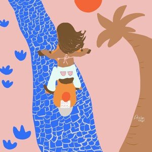 Ilustrace Breezing Into Summer, Alix Campbell, 40 × 40 cm