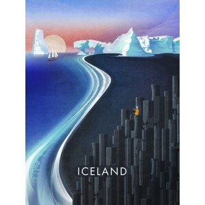 Ilustrace Iceland, Emel Tunaboylu, 30 × 40 cm