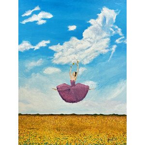 Ilustrace Leap Into Spring, Tom Blood, 30 × 40 cm