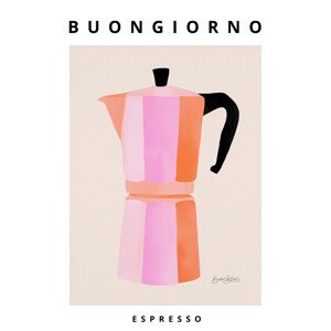 Ilustrace Buongiorno Espresso, Baroo Bloom, 30 × 40 cm