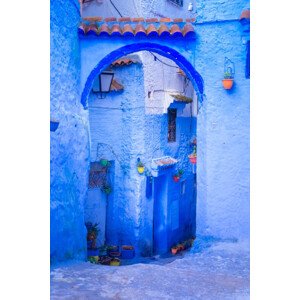 Fotografie Chefchaouen, a city with blue painted, Gatsi, 26.7 × 40 cm