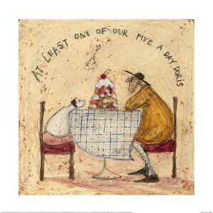 Umělecký tisk Sam Toft - At Least One of Our Five A Day Doris, 40 × 40 cm