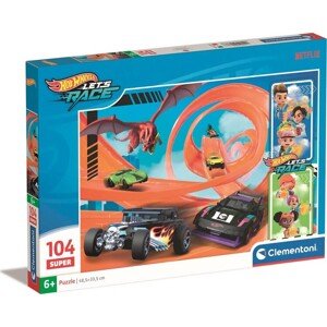 Puzzle Super - Hot Wheels, 104 ks