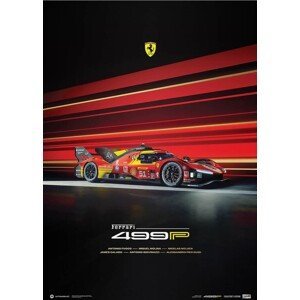 Umělecký tisk Ferrari 499P - 2024, Automobilist, 50 × 70 cm