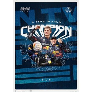 Umělecký tisk Oracle Red Bull Racing - Max Verstappen - 2023 F1® World Drivers' Champion, Automobilist, 50 × 70 cm
