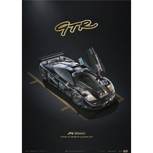 Umělecký tisk McLaren F1 GTR - 24h Le Mans, Automobilist, 50 × 70 cm
